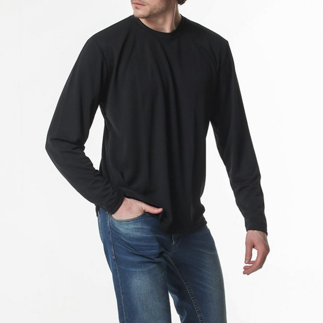 모띠마마 남녀공용 국내생산 30수 라운드 긴팔 티셔츠