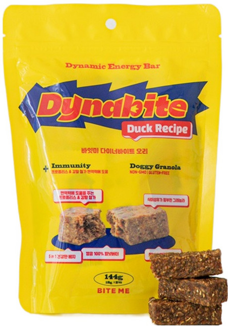 바잇미 강아지 다이너바이트 8p, 오리, 144g, 1개