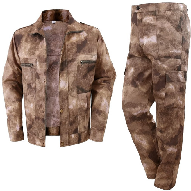 룩히얼 서바이벌 게임 전투 위장복 상하의 세트, 옐로우 카모