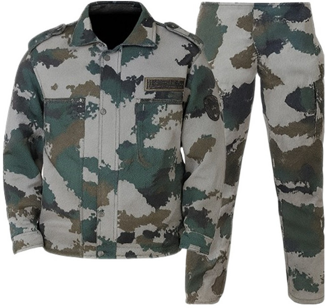 룩히얼 밀리터리 서바이벌 게임 전투복 상하의 세트, 폴리카모 카모플라쥬