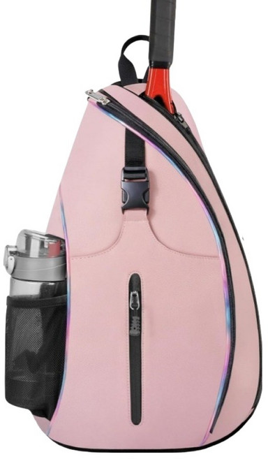 기능성 컴팩트 원숄더 테니스 가방, 핑크, 1개