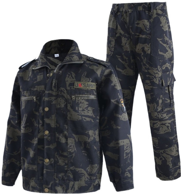 룩히얼 밀리터리 서바이벌 게임 전투복 상하의 세트, 블랙 이글 카무플라주