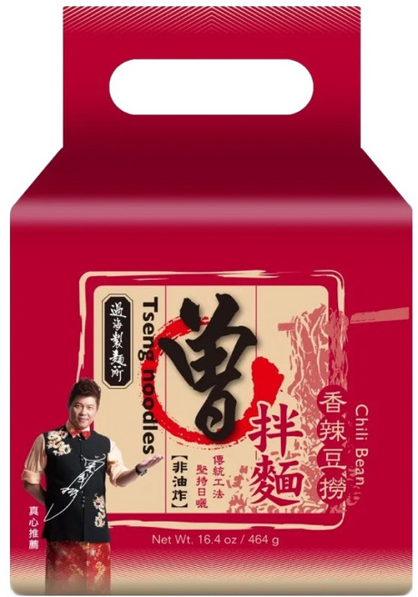 PaMi 曾拌麵 香辣豆撈 116g 4入組, 4包