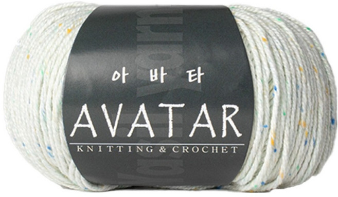 yarna 아바타 뜨개실 50g, 894 백아이보리, 1개