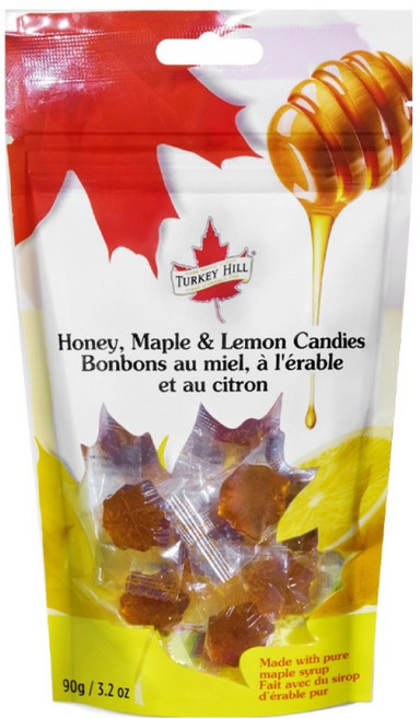 TURKEYHILL 메이플시럽 포도당 사탕 허니레몬, 1개, 90g