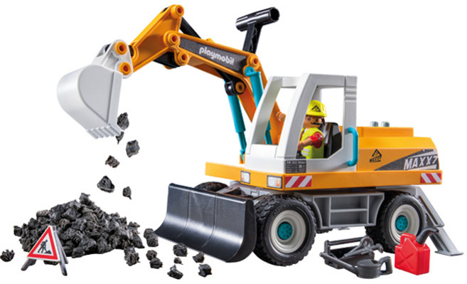 플레이모빌 대형 굴착기 피규어 71749, 1개