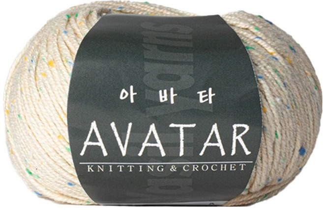 yarna 아바타 뜨개실 50g, 896 연베이지, 1개
