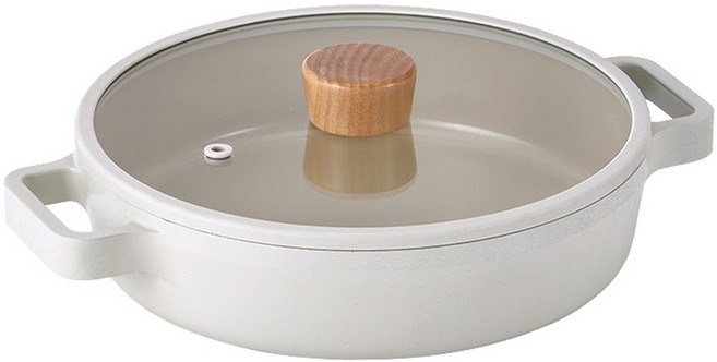 네오플램피카 인덕션 IH 전골냄비, 22cm, 오프화이트샌드, 1개