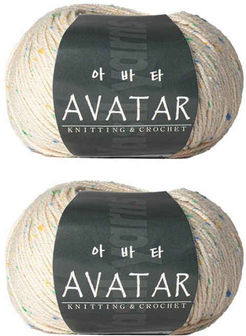 yarna 아바타 뜨개실 50g, 896 연베이지, 2개