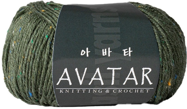 yarna 아바타 뜨개실 50g, 816 빈티지그린, 1개