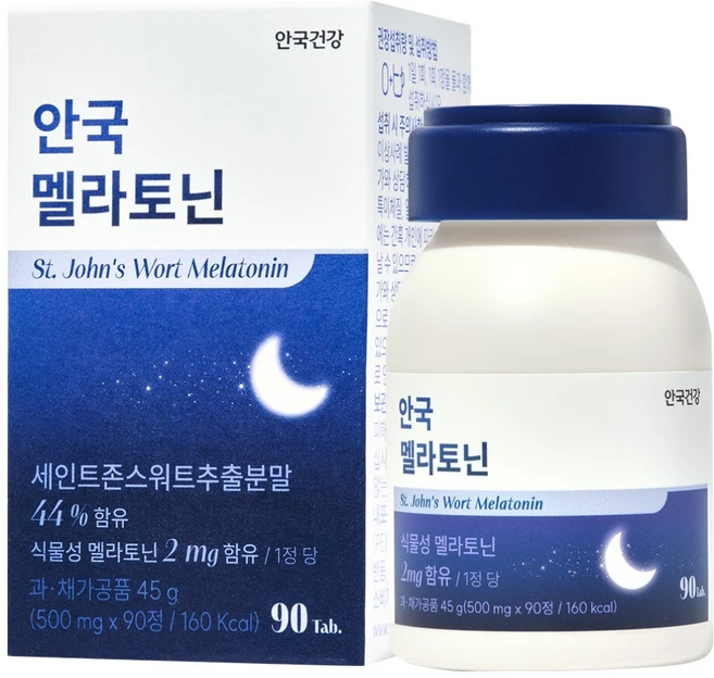 안국건강 안국 멜라토닌 45g, 90정, 1개 - 쿠팡