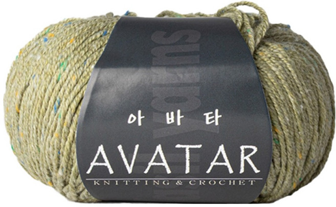 yarna 아바타 뜨개실 50g, 836 빈티지올리브, 1개