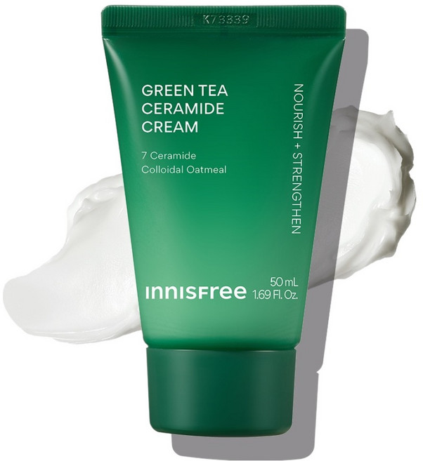 이니스프리 그린티 세라마이드 크림 튜브형, 50ml, 1개