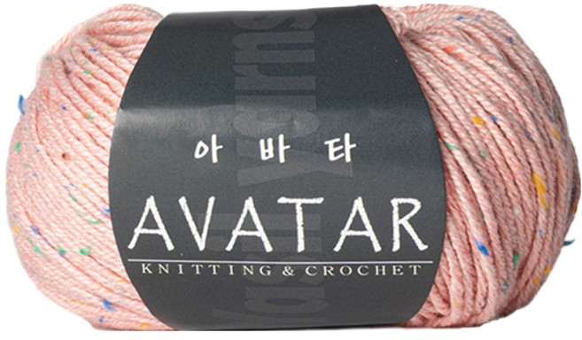 yarna 아바타 뜨개실 50g, 819 딸기라떼, 1개