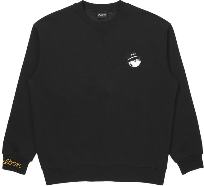 말본 남녀공용 버킷 라운드 맨투맨