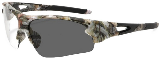 아메리칸로드 남성용 뉴월드 아웃도어 스포츠 선글라스 HR2479, 밀리터리(변색렌즈), 1개