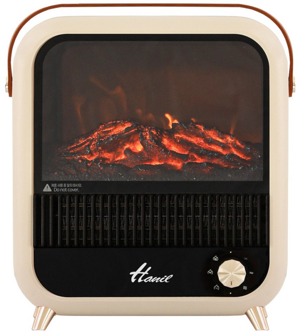 한일전기 미니 PTC 히터, hef-bl15, 아이보리