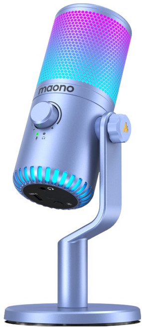 마오노 DM30RGB USB 콘덴서 마이크, DM30RGB(퍼플), 퍼플