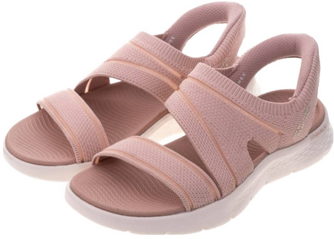 SKECHERS 女款 GO WALK FLEX SANDAL 涼鞋 141482BLSH, 26cm, 粉色