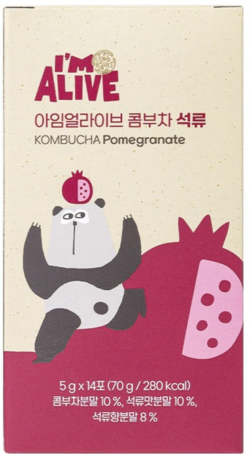 아임얼라이브콤부차 분말 석류, 5g, 14개입, 1개