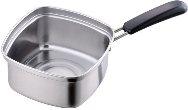 SHIMOMURA 下村 方形單手麵鍋 33.4 x 19.5 x 10cm, 銀色, 1個