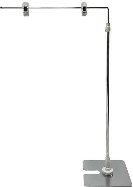 미니 T자 배경지 POP 거치대 스탠드 T5-2-B, 실버, 1개