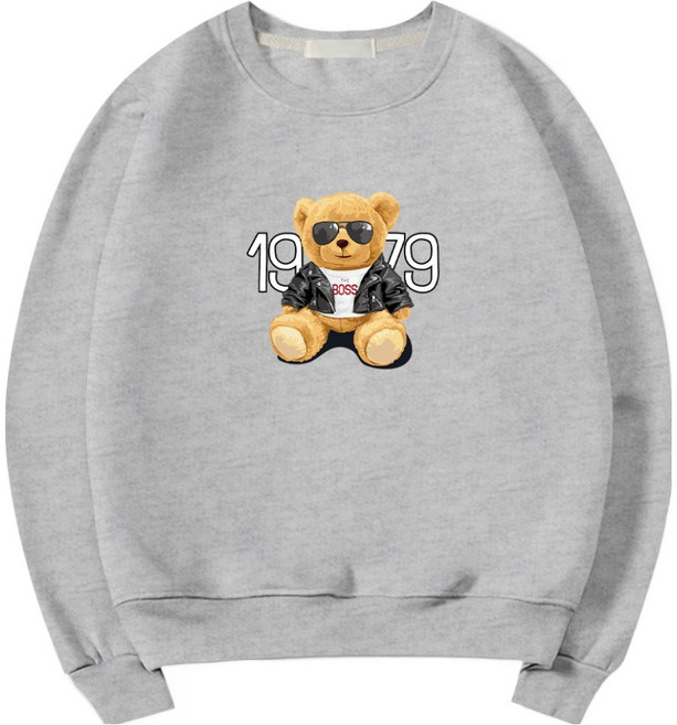 일루소 남녀공용 소프트 특양면 보스베어 맨투맨