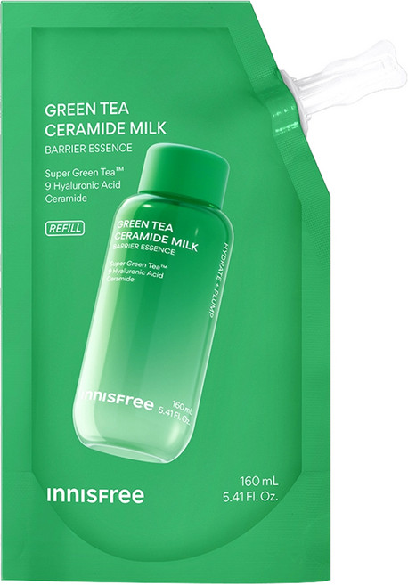 이니스프리 그린티 세라마이드 밀크 에센스 리필, 1개, 160ml