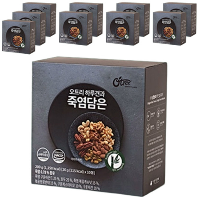 오트리 하루견과 죽염담은 10p, 10개, 200g