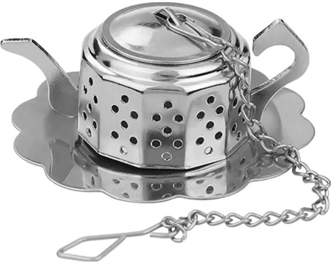 다각 주전자 모양 티인퓨저, 1개