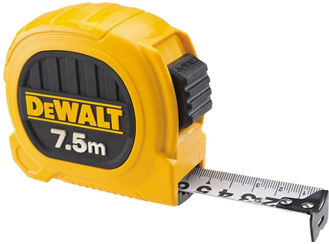 DEWALT 得偉 專業捲尺 DWHT36158L 7.5m x 25mm, 1個