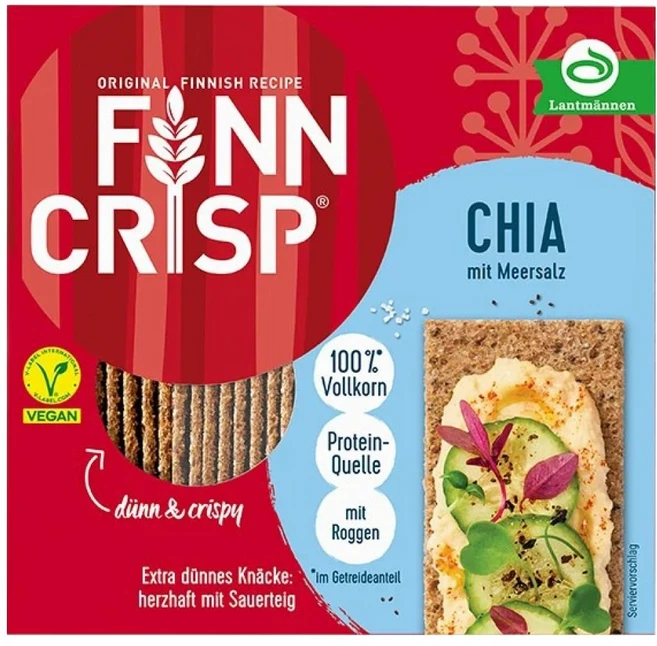 핀크리스프 씬브래드 치아씨드 & 씨솔트, 195g, 1개 - 쿠팡