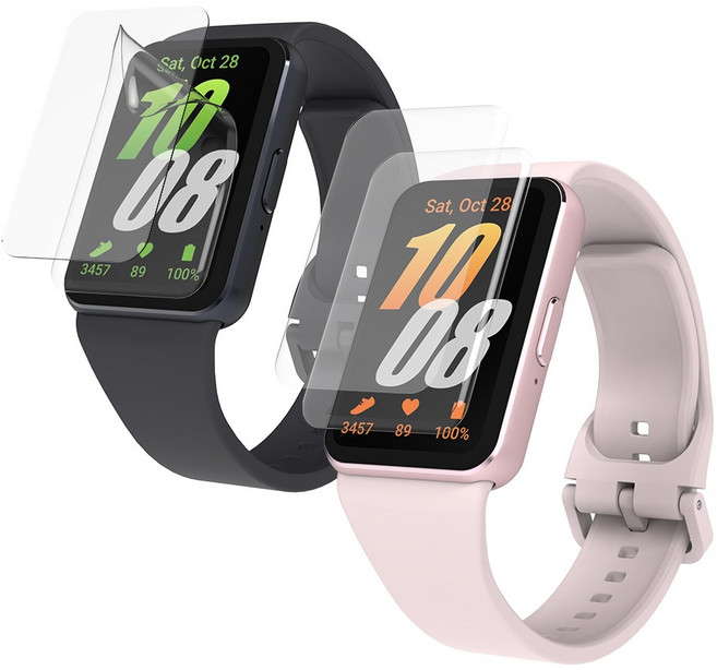 랩씨 C스킨 TPU 우레탄 풀커버 스마트워치 액정보호필름 4p 세트, 투명, 1세트