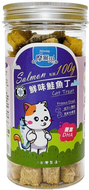 Mores 摩爾思 鮮味鮭魚丁凍乾, 1個