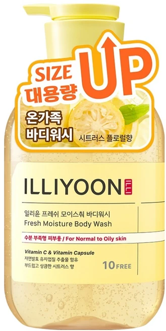 일리윤 프레쉬 모이스춰 바디워시 시트러스향, 650ml, 1개 - 쿠팡