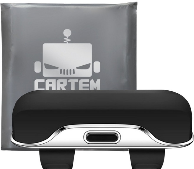 카템 차량용 원터치 썬바이저 선글라스 안경 클립 수납함 CT116, 블랙, 1개