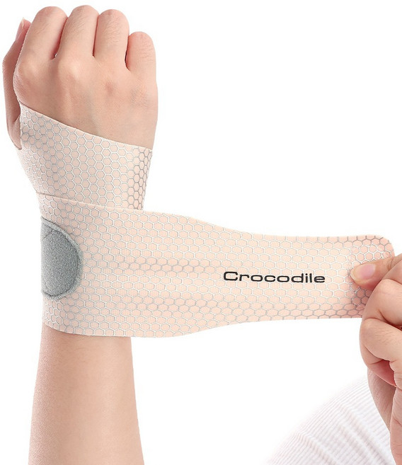 크로커다일 올데이서포트 손목보호대 양손착용 CD386 2매, 스킨베이지, 1세트