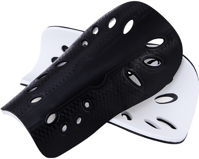 스포홀릭 축구 신가드 정강이 종아리 보호대 2p, 블랙