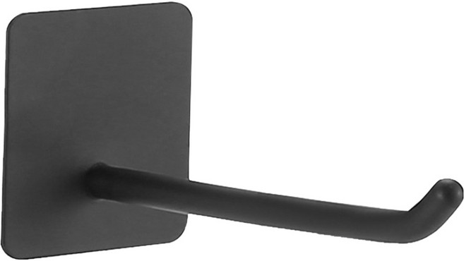 월드크린 스텐 후크 도구걸이 LV 롱타입 9cm, 블랙, 1개