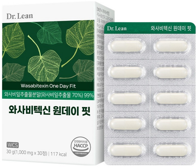 닥터린 와사비텍신 원데이 핏 30g, 30정, 1개