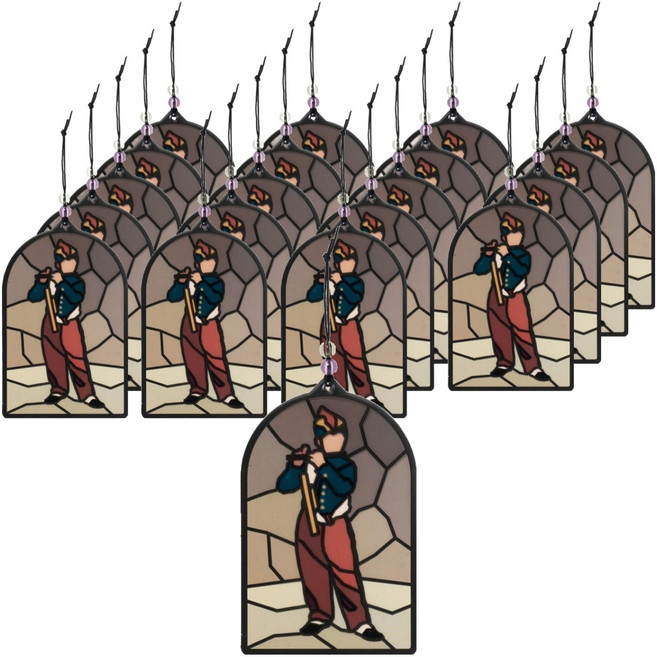 민화샵 조각 스티커 썬캐쳐 장식 피리부는 소년 S250038C, 20개, 혼합색상