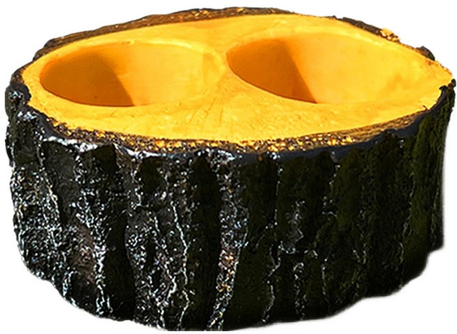 펫츠핸들러 오리지널 곤충젤리 레진 먹이접시 더블컵, 혼합색상, 1개