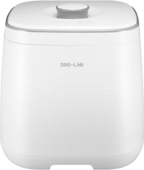 디디오랩 무선 스텐 진공쌀통, 화이트, 1개