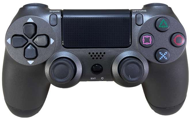 相容手把 PS4適用 鋼鐵黑, 1個, S03-P4-09
