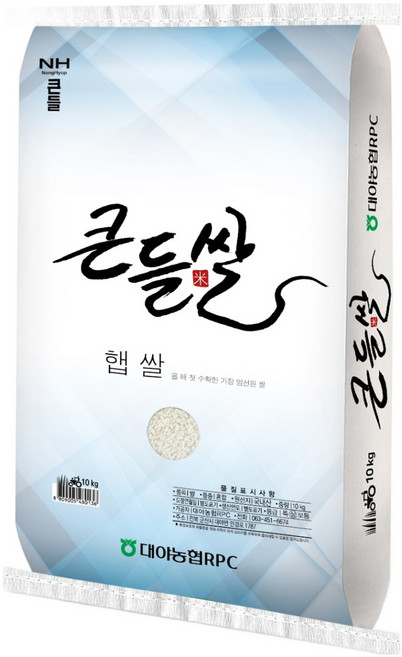 농협 큰들쌀, 10kg, 1개, 상등급