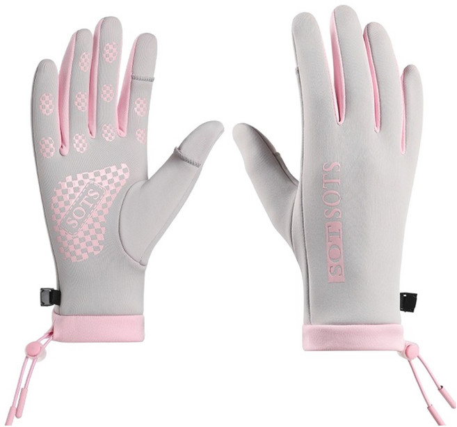 퍼스트피트 여성용 스포츠장갑 양손착용 세트, 그레이, 1세트