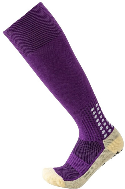 생활의지혜 주니어용 프리미엄 장목 논슬립 축구 양말, 퍼플, 1개