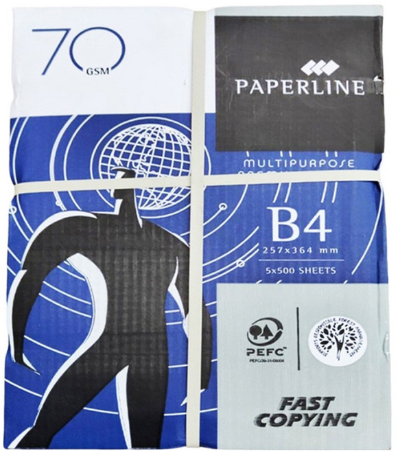 PAPERLINE 地球藍影印紙 70g, B4, 5個裝