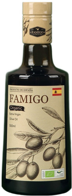 파미고 유기농 엑스트라버진 올리브오일, 500ml, 1개