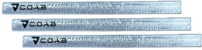 코아브 러닝 자전거 반사광 안전 밴드 N-6318, 실버, 3개